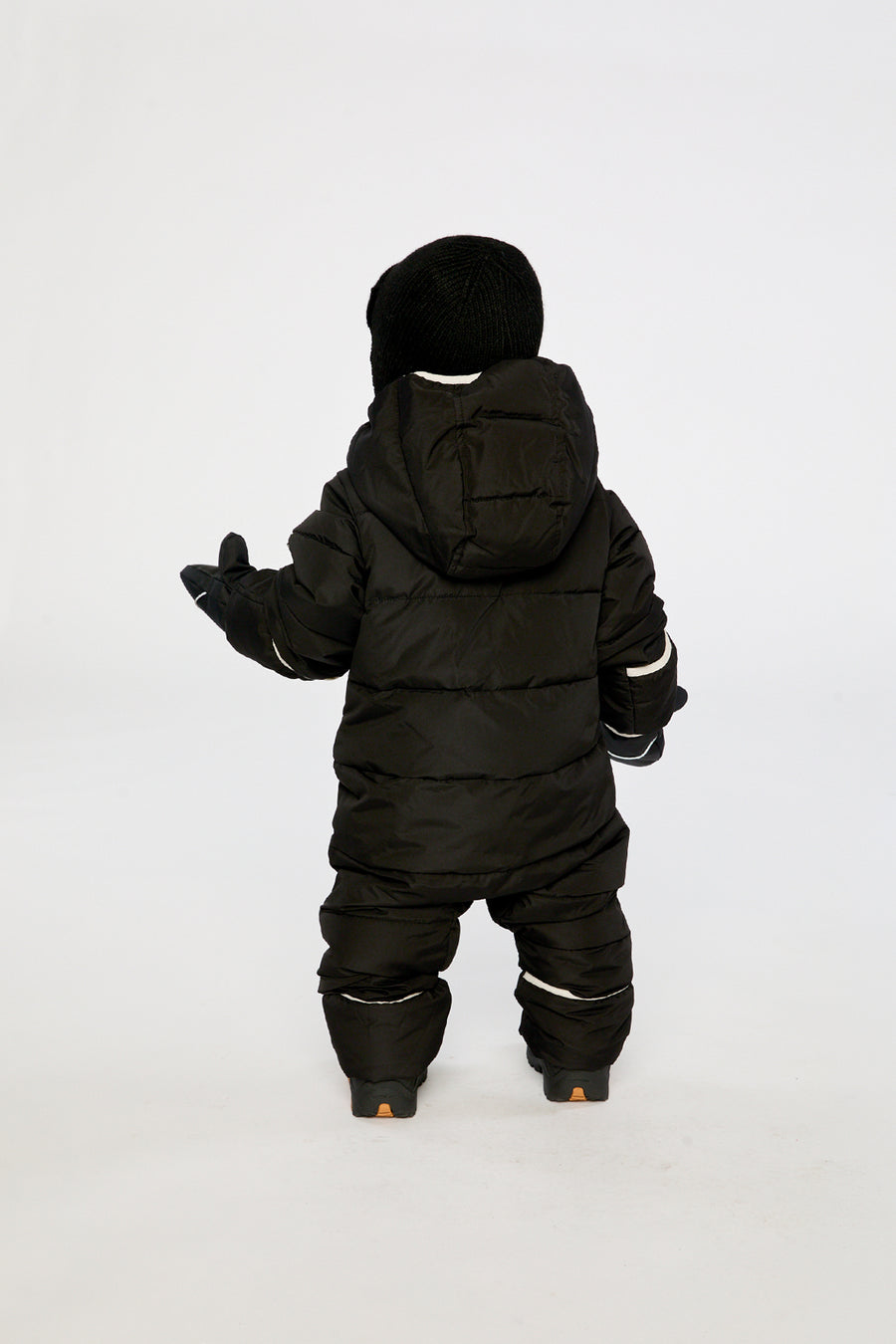 Baby-Cloud-Schneeanzug, als Einteiler für Autokindersitze geeignet, Schwarz