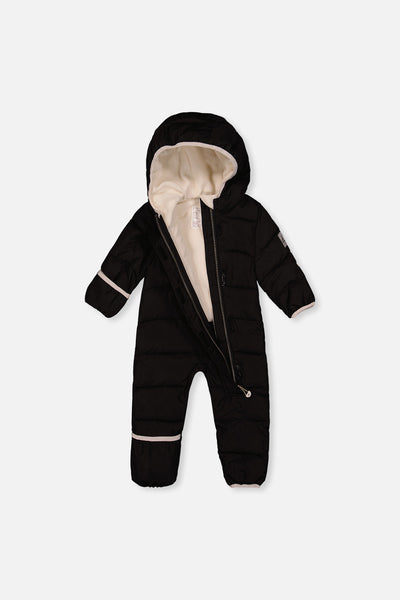 Baby Cloud One Piece Snowsuit Adapted For Car Seats Black - J10B700_09990