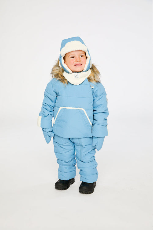 Baby Snug One Piece Snowsuit Adapted For Car Seats Blue Grey - J10B701_04400