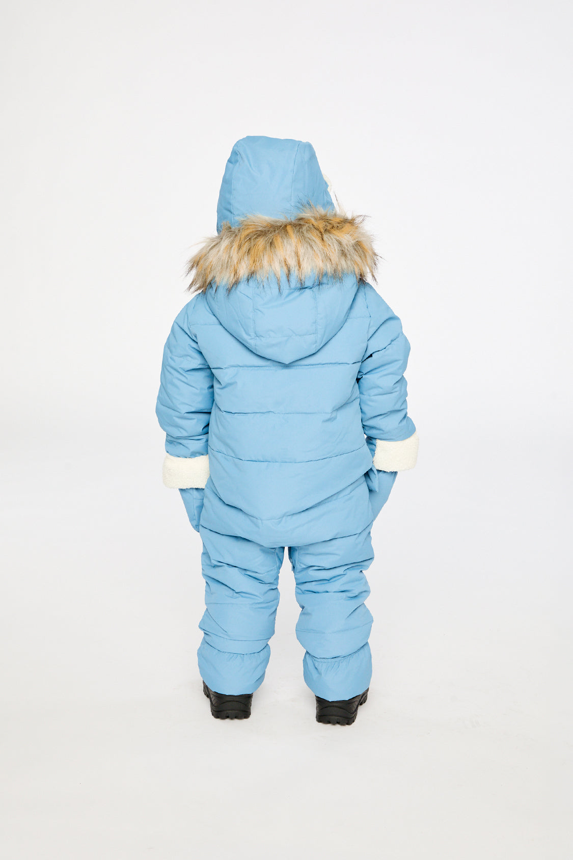 Baby Snug One Piece Snowsuit Adapted For Car Seats Blue Grey - J10B701_04400