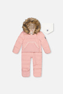 Baby Snug One Piece Snowsuit Adapted For Car Seats Pale Dusty Pink - J10B701_06220