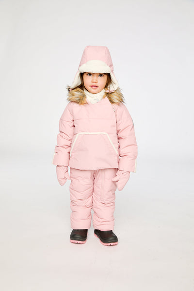 Baby Snug One Piece Snowsuit Adapted For Car Seats Pale Dusty Pink - J10B701_06220
