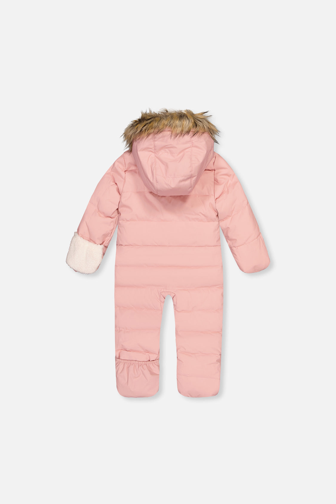 Baby Snug One Piece Snowsuit Adapted For Car Seats Pale Dusty Pink - J10B701_06220