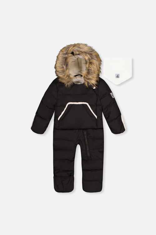 Baby Snug One Piece Snowsuit Adapted For Car Seats Black - J10B701_09990