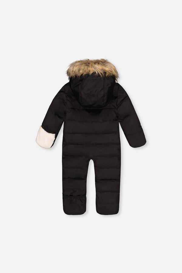Baby Snug One Piece Snowsuit Adapted For Car Seats Black - J10B701_09990