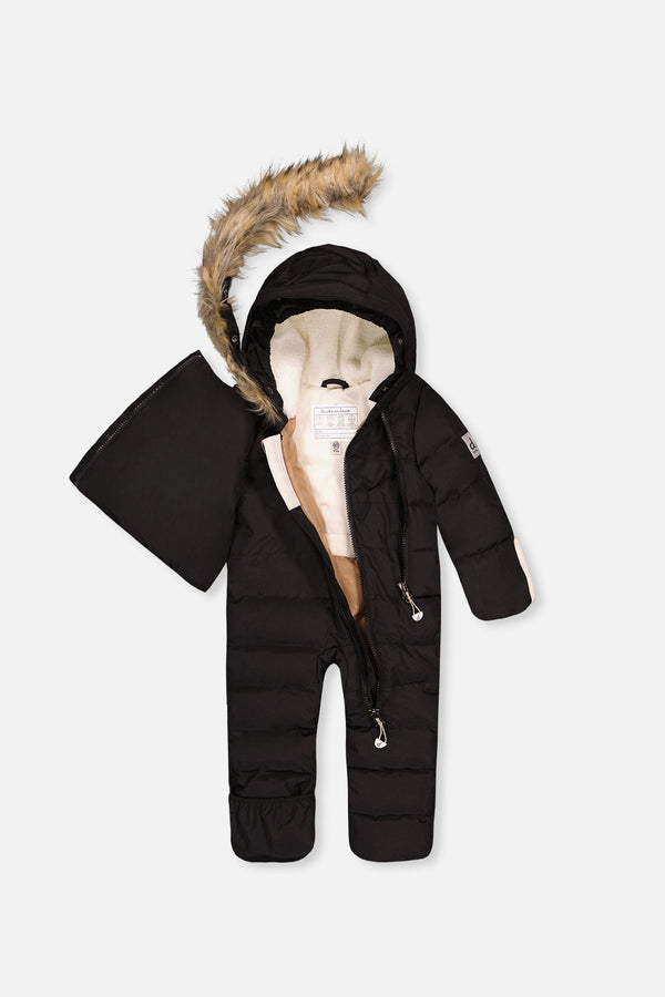 Baby Snug One Piece Snowsuit Adapted For Car Seats Black - J10B701_09990
