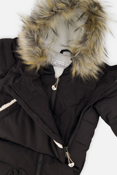 Baby Snug One Piece Snowsuit Adapted For Car Seats Black - J10B701_09990