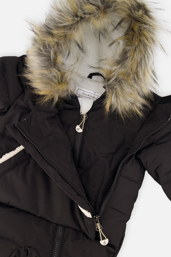 Baby Snug One Piece Snowsuit Adapted For Car Seats Black - J10B701_09990