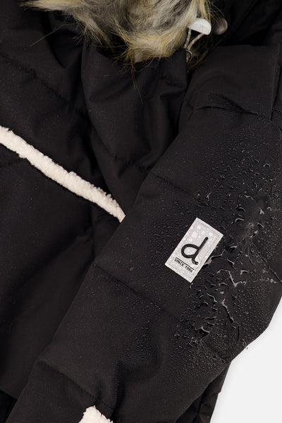Baby Snug One Piece Snowsuit Adapted For Car Seats Black - J10B701_09990
