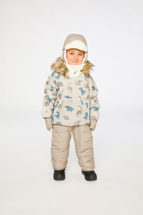 Baby Snug One Piece Snowsuit Adapted For Car Seats Blue Dinosaur Print - J10B701_1J006