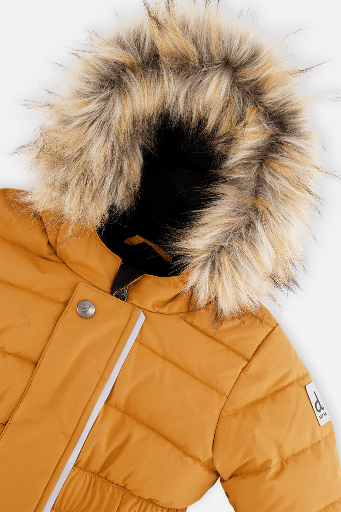 Baby Original One Piece Puffy Snowsuit With Removable Mittens And Boots Brown Sugar - J10B702_01740