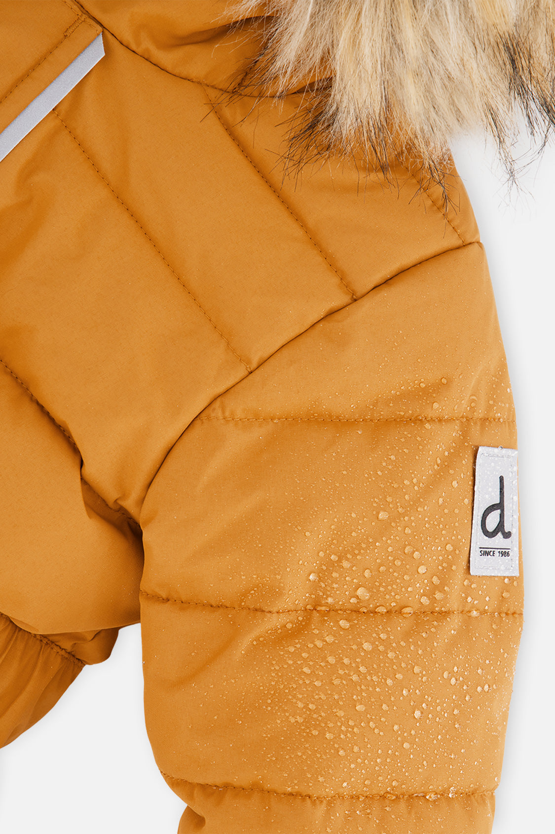 Baby Original One Piece Puffy Snowsuit With Removable Mittens And Boots Brown Sugar - J10B702_01740