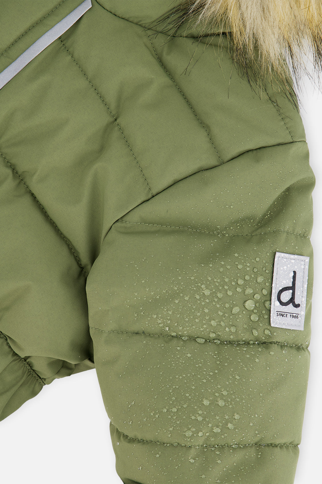 Baby Original One Piece Puffy Snowsuit With Removable Mittens And Boots Olive Green - J10B702_03090