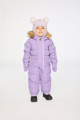 Baby Original One Piece Puffy Snowsuit With Removable Mittens And Boots Violet - J10B702_05003