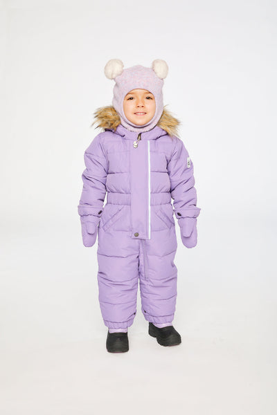 Baby Original One Piece Puffy Snowsuit With Removable Mittens And Boots Violet - J10B702_05003