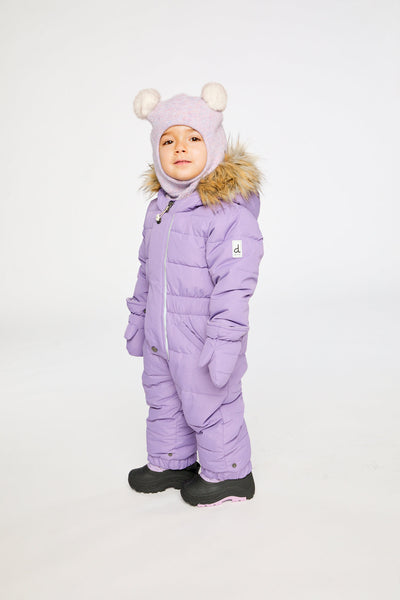 Baby Original One Piece Puffy Snowsuit With Removable Mittens And Boots Violet - J10B702_05003