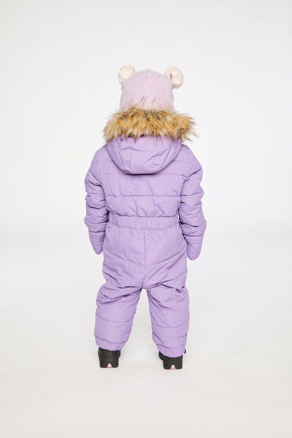 Baby Original One Piece Puffy Snowsuit With Removable Mittens And Boots Violet - J10B702_05003