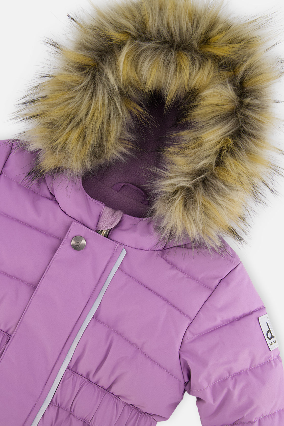 Baby Original One Piece Puffy Snowsuit With Removable Mittens And Boots Violet - J10B702_05003