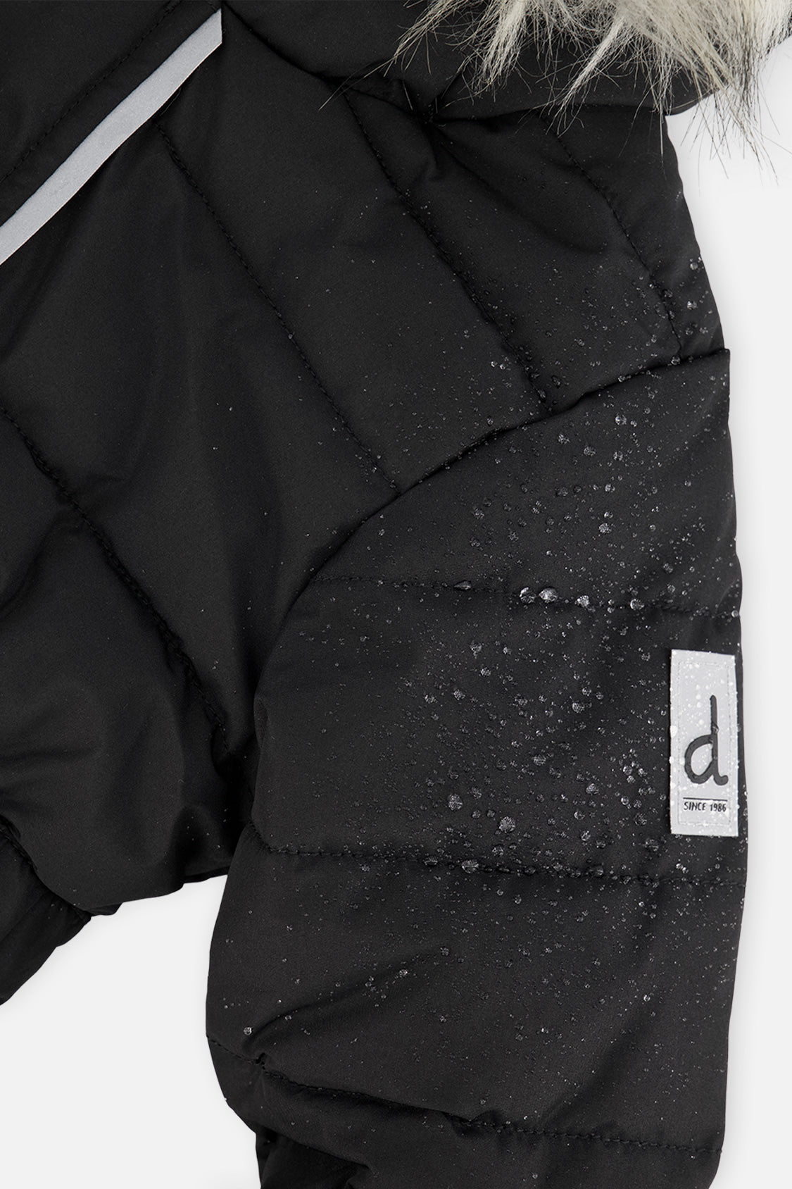 Baby Original One Piece Puffy Snowsuit With Removable Mittens And Boots Black - J10B702_09990