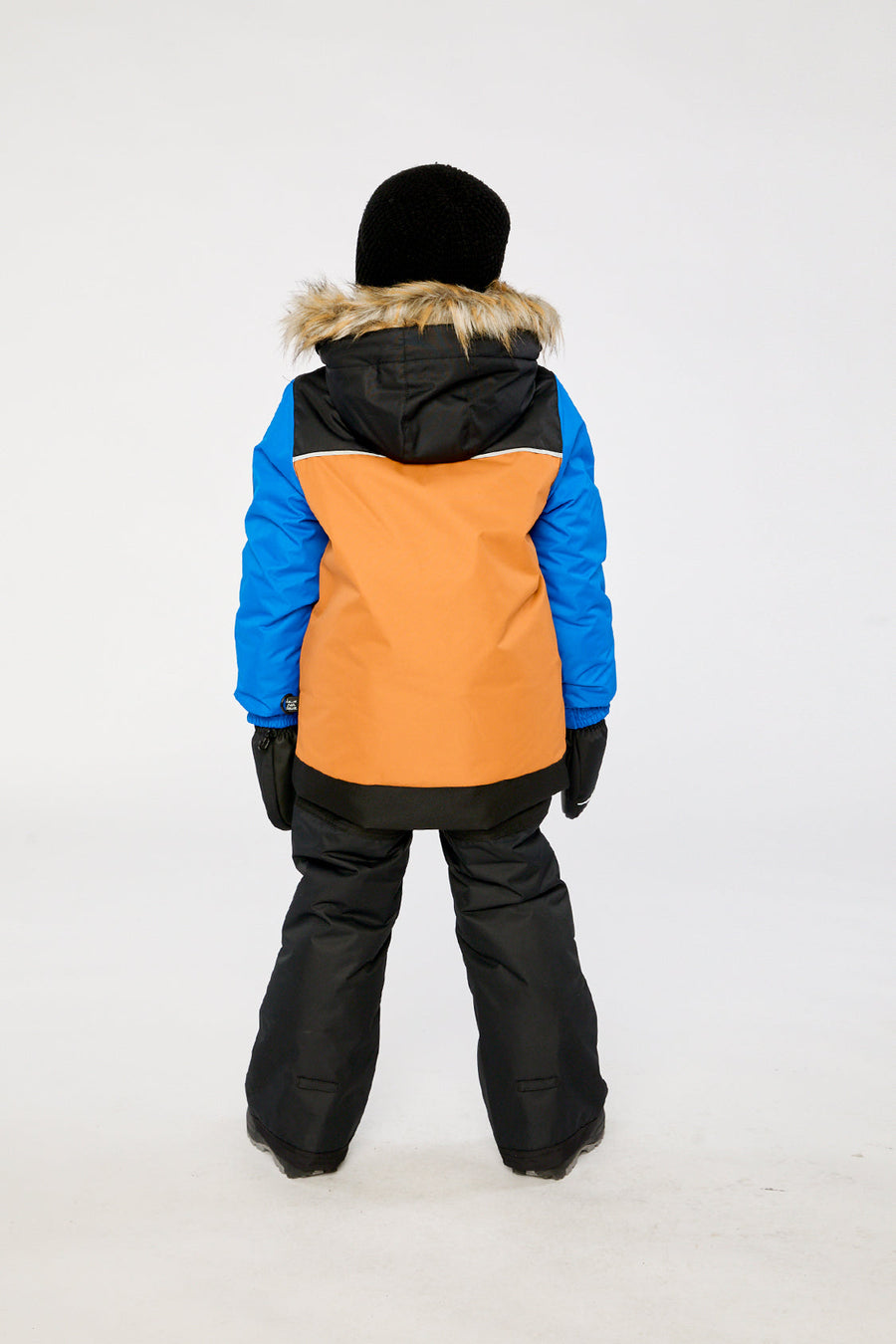 Two Piece Discover Snowsuit Black Brown And Blue - J10DB40_09990