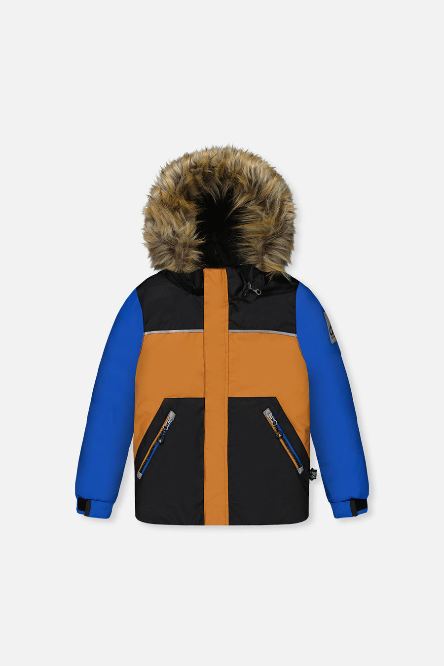 Two Piece Discover Snowsuit Black Brown And Blue - J10DB40_09990