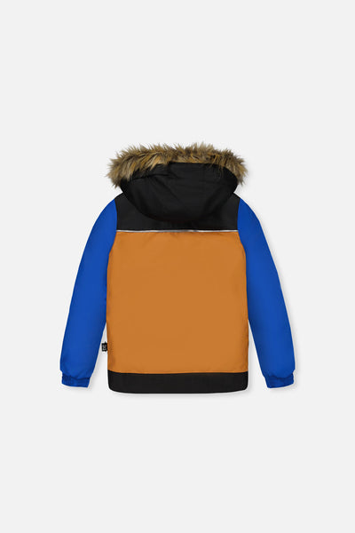 Two Piece Discover Snowsuit Black Brown And Blue - J10DB40_09990