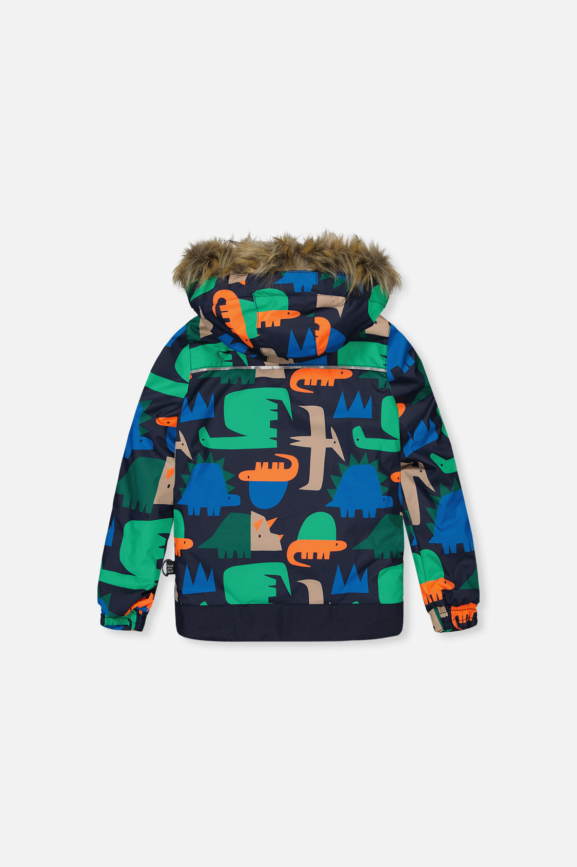 Two Piece Discover Snowsuit Blue Dinosaur Print - J10DB40_1J051