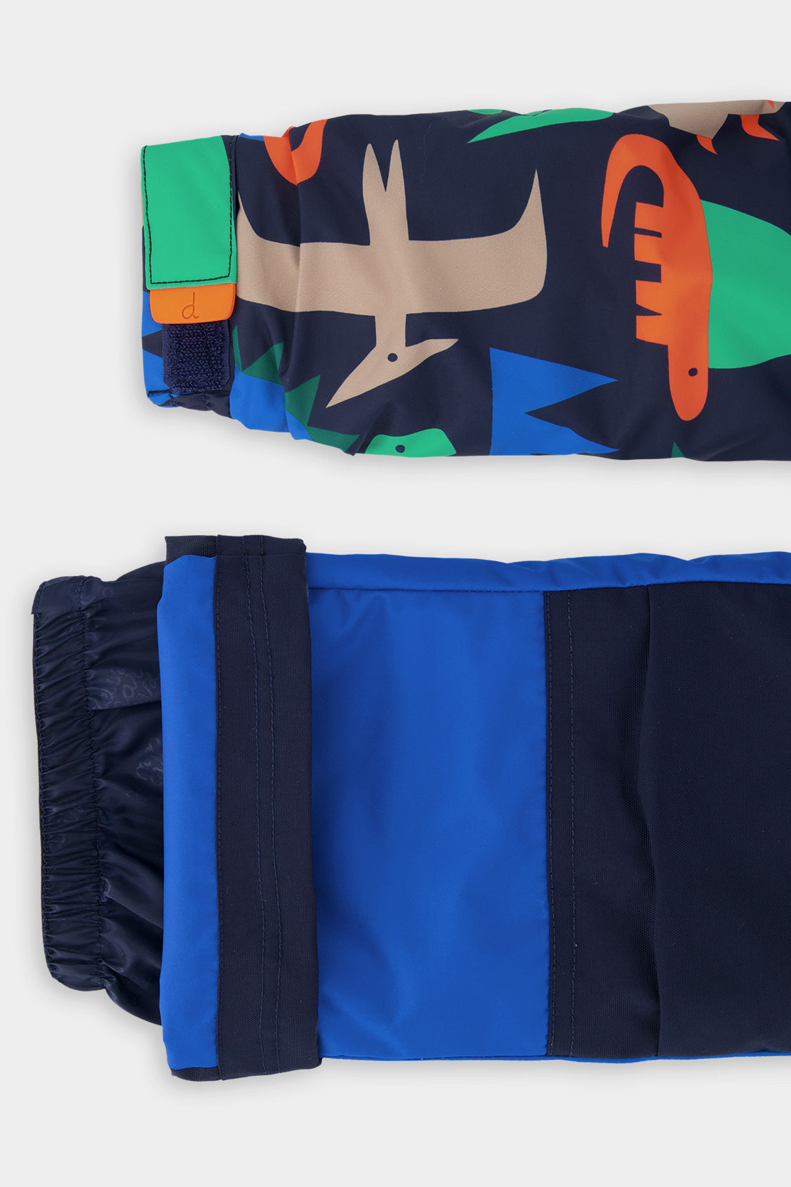 Two Piece Discover Snowsuit Blue Dinosaur Print - J10DB40_1J051