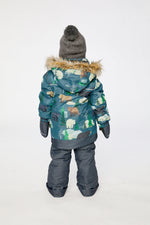 Two Piece Discover Snowsuit Blue Bear Print - J10DB40_1J052