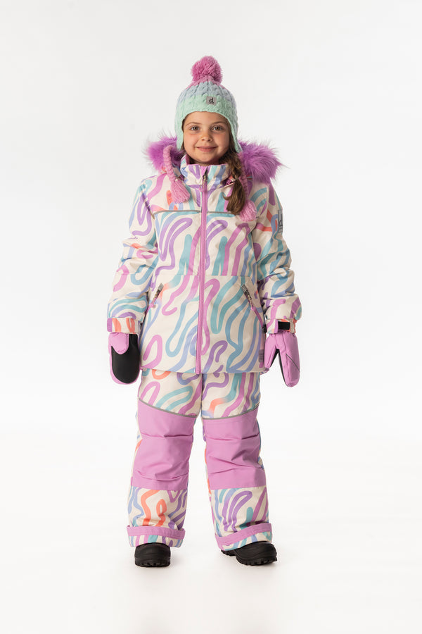 Two Piece Discover Snowsuit Multicolored Line Print