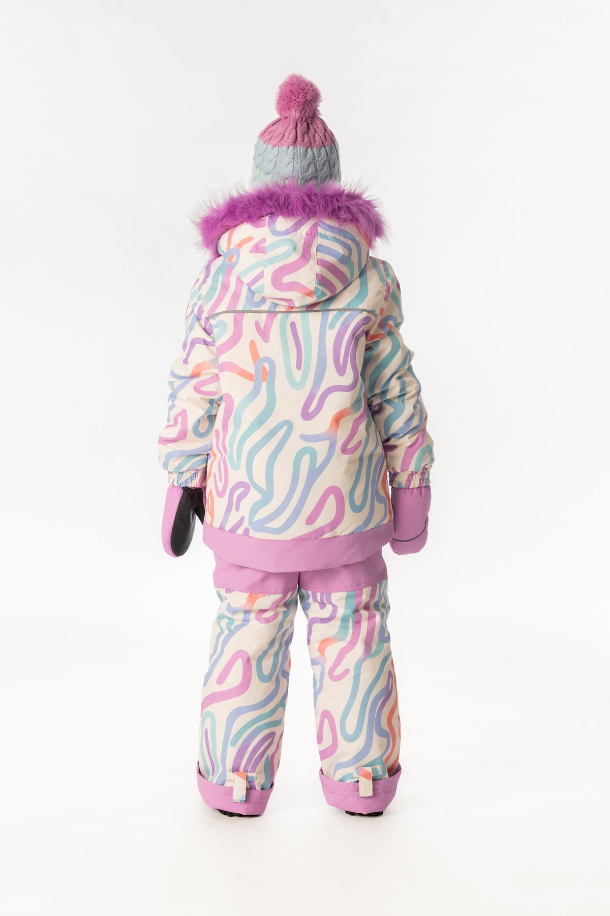 Two Piece Discover Snowsuit Multicolored Line Print