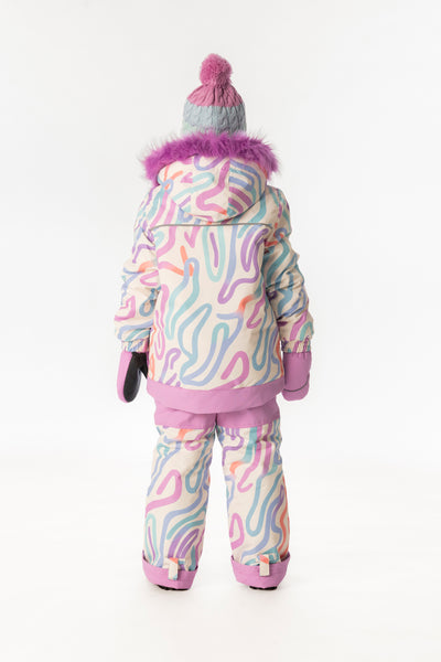 Two Piece Discover Snowsuit Multicolored Line Print