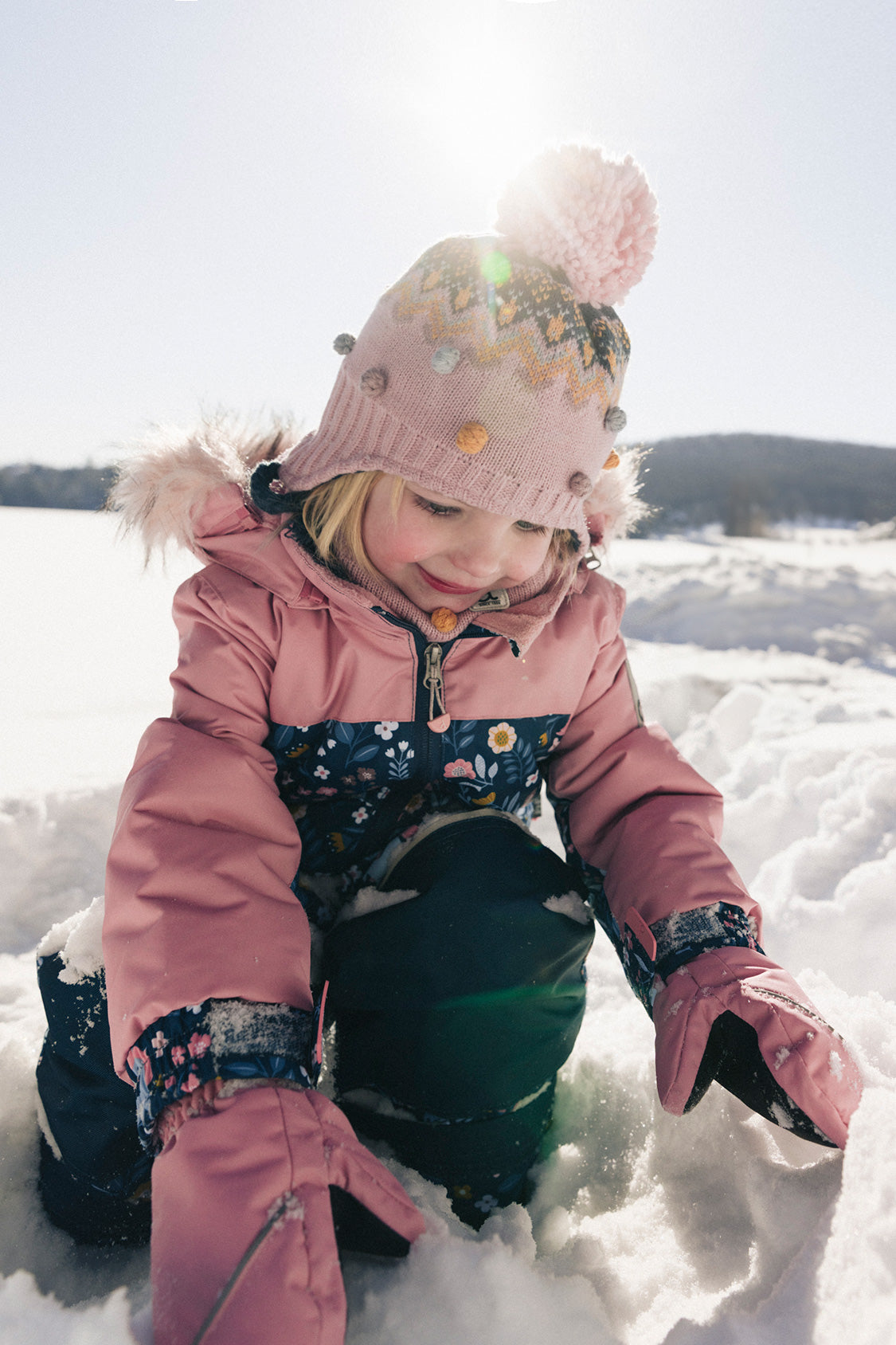 Kids One Piece Discover Snowsuit Blue And Pink Unicorn Print - J10DG70_1J016