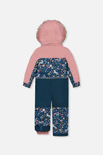 Kids One Piece Discover Snowsuit Blue And Pink Unicorn Print - J10DG70_1J016