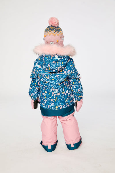 Two Piece Discover Snowsuit Blue And Pink Unicorn Print - J10DG80_1J016