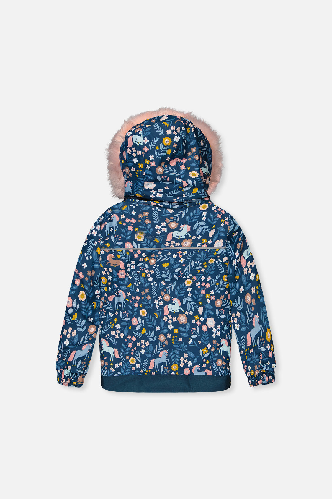 Two Piece Discover Snowsuit Blue And Pink Unicorn Print - J10DG80_1J016