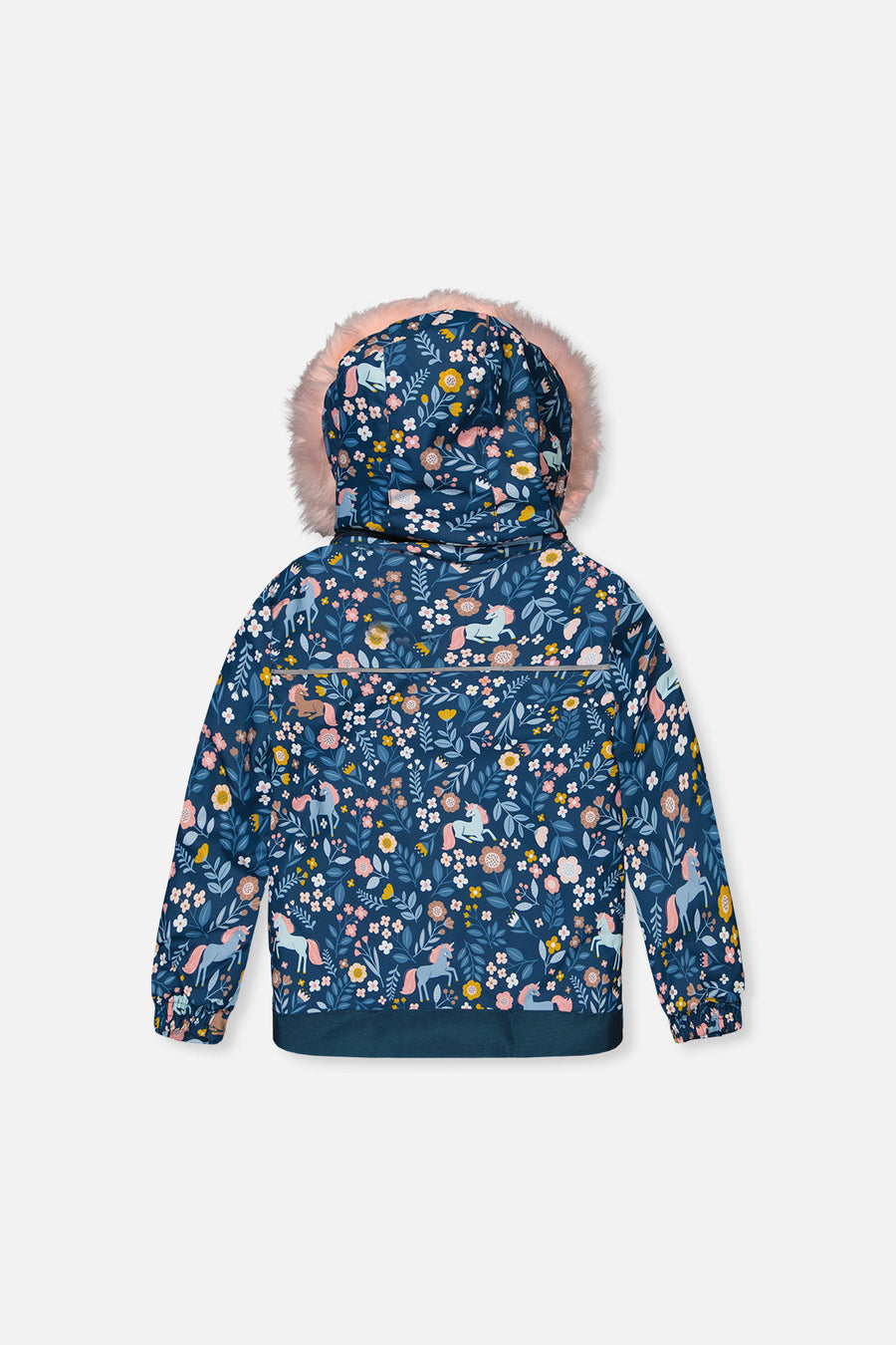 Two Piece Discover Snowsuit Blue And Pink Unicorn Print - J10DG80_1J016