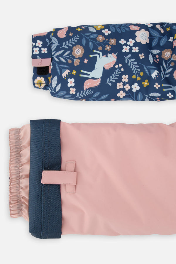 Two Piece Discover Snowsuit Blue And Pink Unicorn Print - J10DG80_1J016