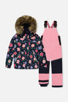 Two Piece Discover Snowsuit Blue Floral Print - J10DG80_1J018