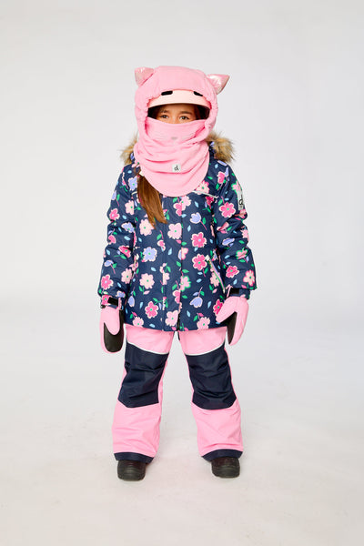 Two Piece Discover Snowsuit Blue Floral Print - J10DG80_1J018