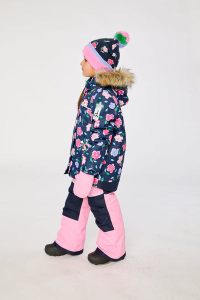 Two Piece Discover Snowsuit Blue Floral Print - J10DG80_1J018