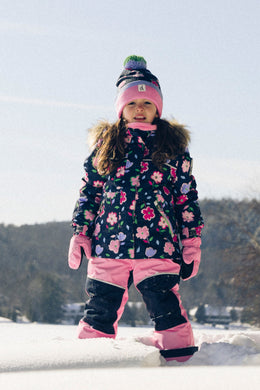 Two Piece Discover Snowsuit Blue Floral Print - J10DG80_1J018