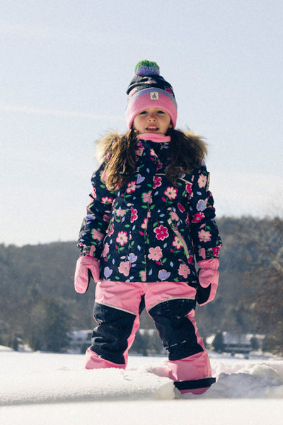 Two Piece Discover Snowsuit Blue Floral Print - J10DG80_1J018
