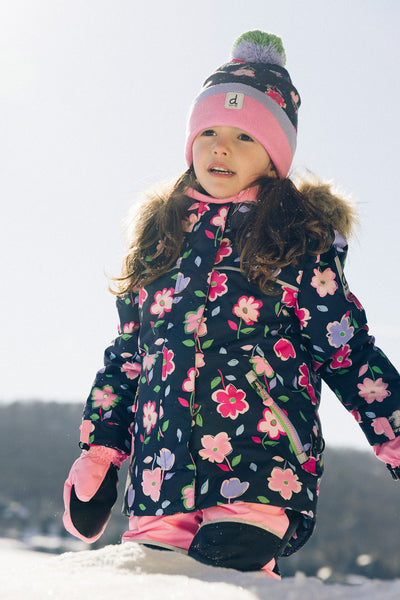 Two Piece Discover Snowsuit Blue Floral Print - J10DG80_1J018