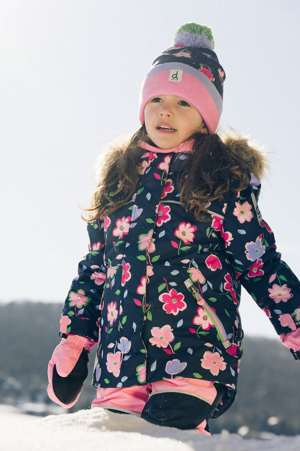 Two Piece Discover Snowsuit Blue Floral Print - J10DG80_1J018