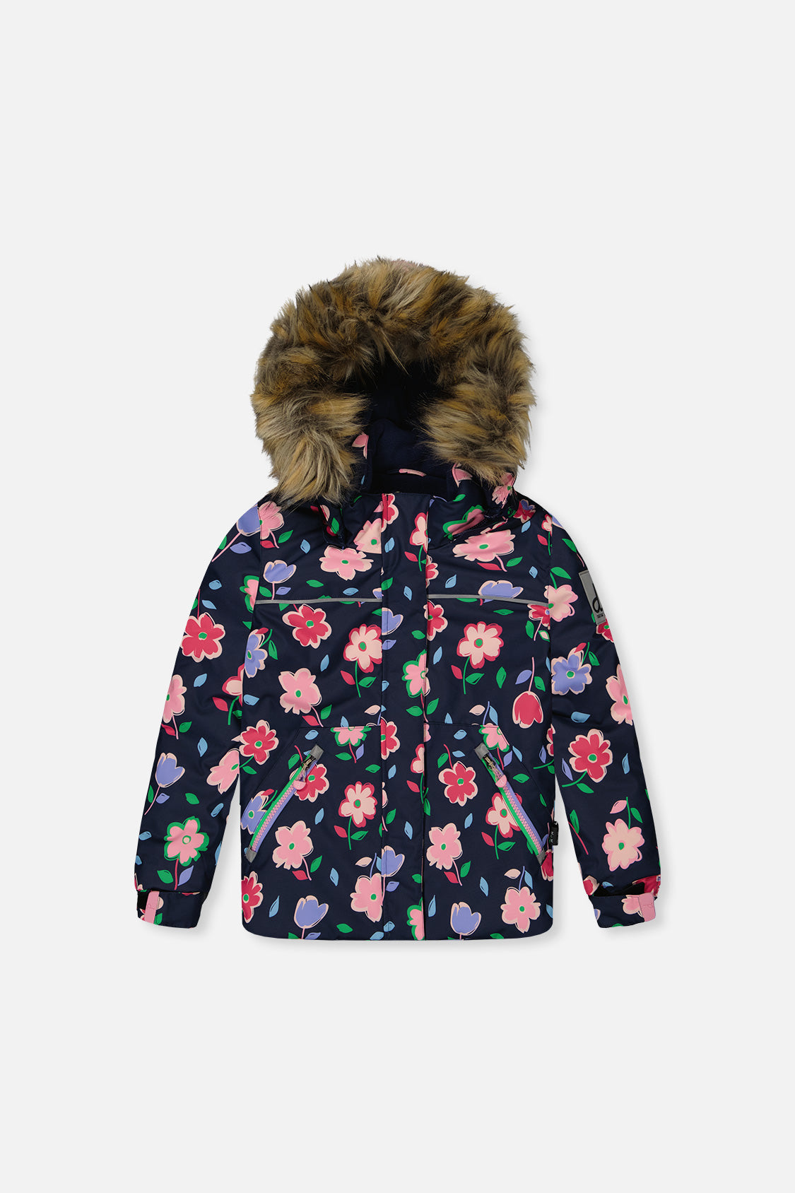 Two Piece Discover Snowsuit Blue Floral Print - J10DG80_1J018