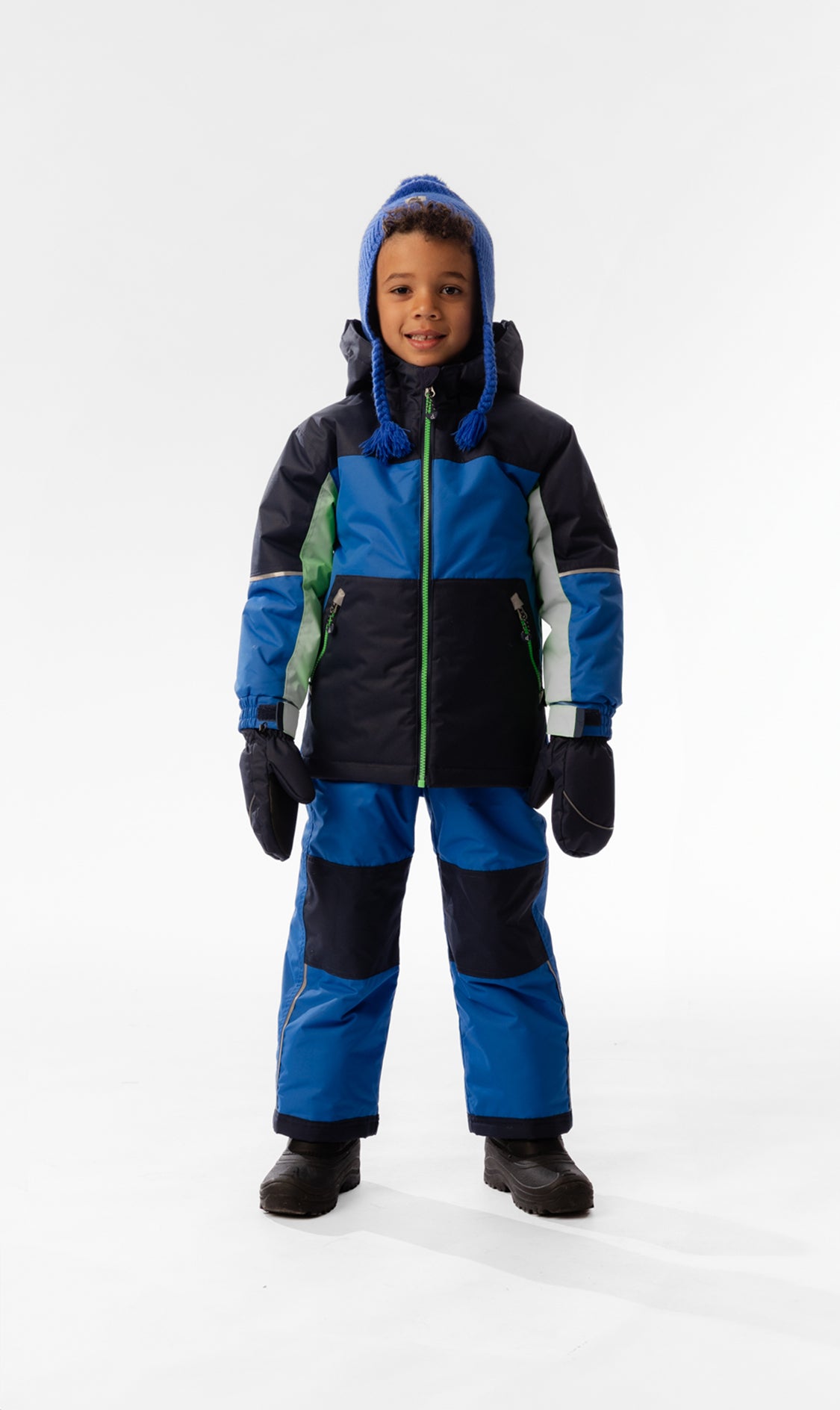Light Weight Two Piece Chill Snowsuit Royal Blue And Green