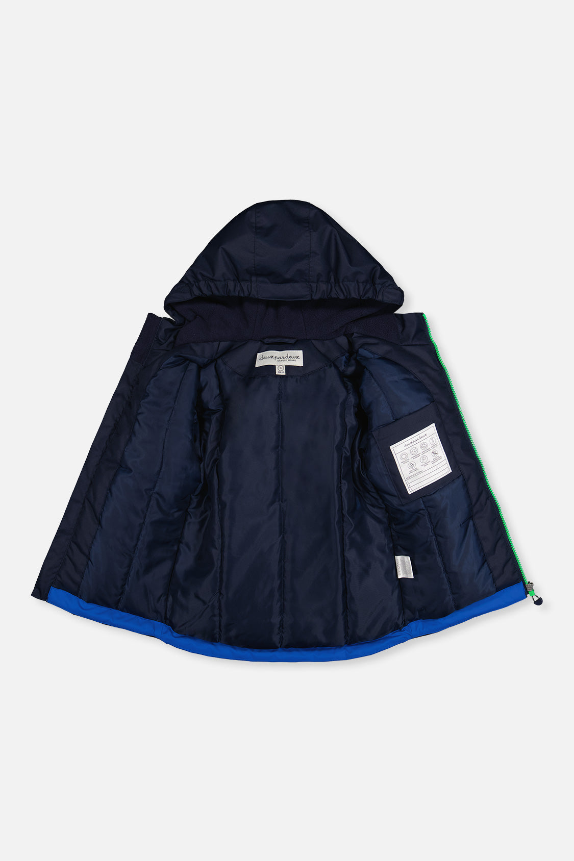 Light Weight Two Piece Chill Snowsuit Royal Blue And Green
