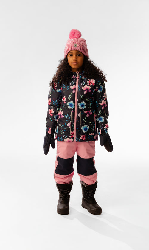 Light Weight Two Piece Chill Snowsuit Blue Floral Print