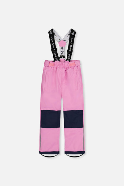Leichter zweiteiliger Chill-Schneeanzug in Rosa, Blau und Mauve